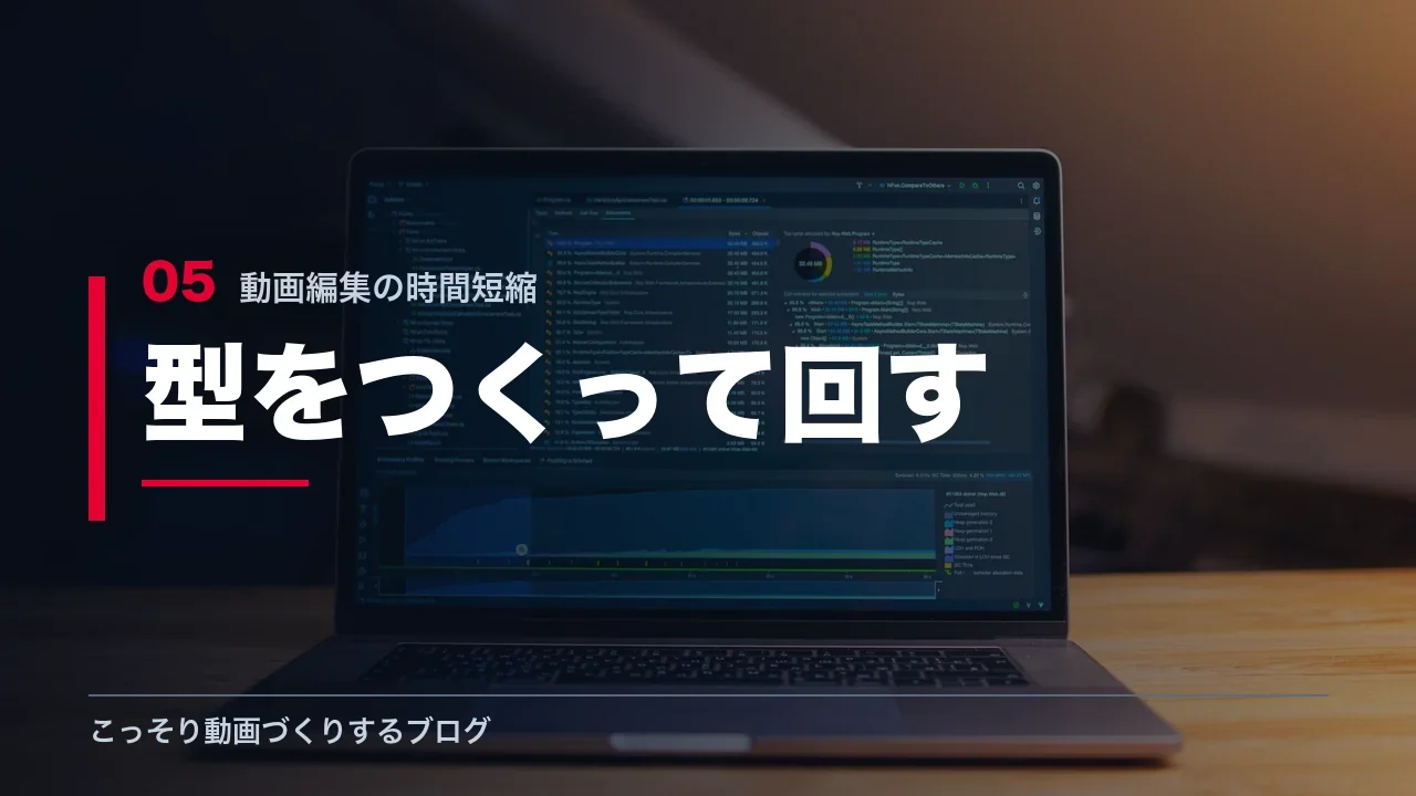 作業を型にして使い回す方法を示す見出し画像