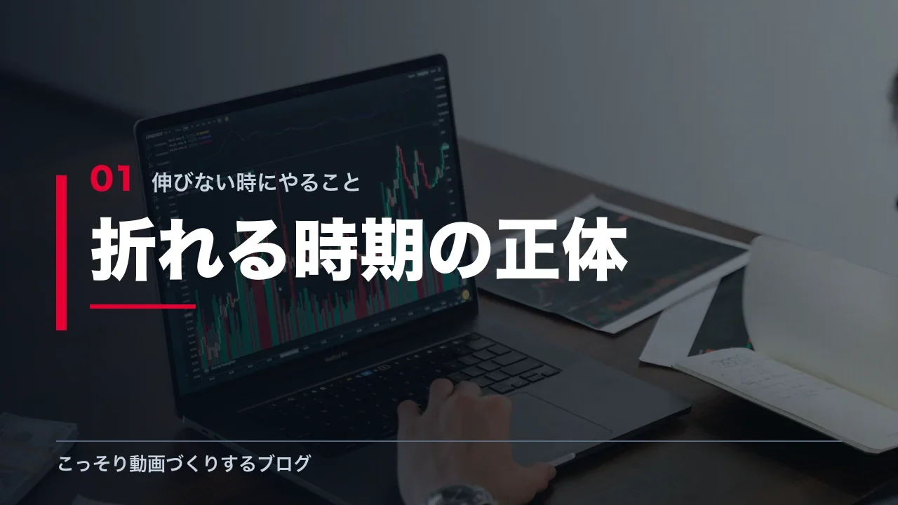 YouTubeで気持ちが折れる時期の正体を解説する見出し画像